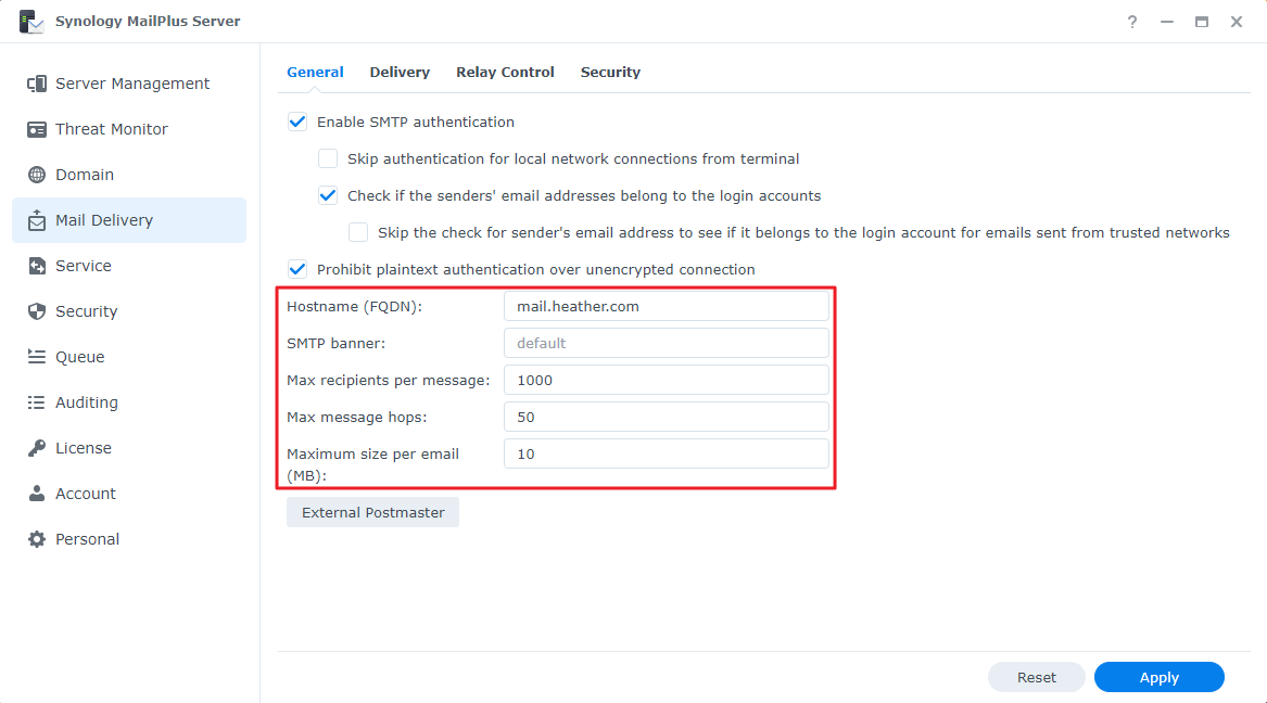 Synology MailPlus Server Administrator's Guide Based on version 3.3