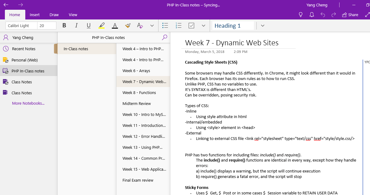 Office 365 (OneNote for Windows 10) Opening and Syncing a Notebook