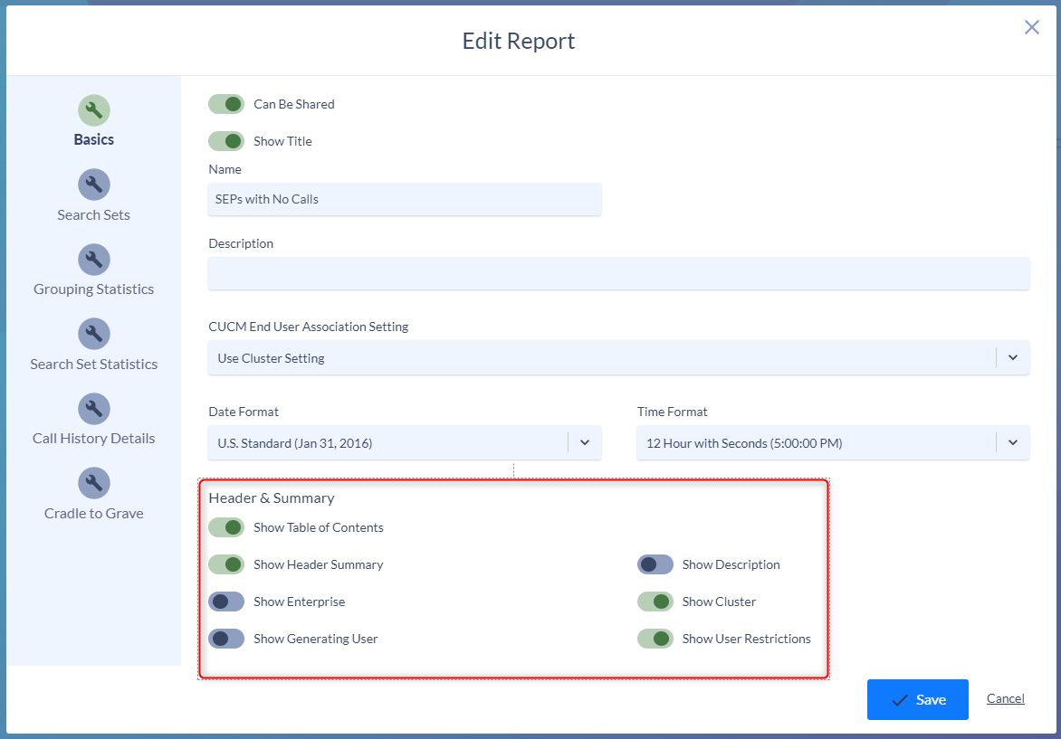 Variphy CUCM CDR Call Analytics Reporting Guide Variphy Cisco CDR