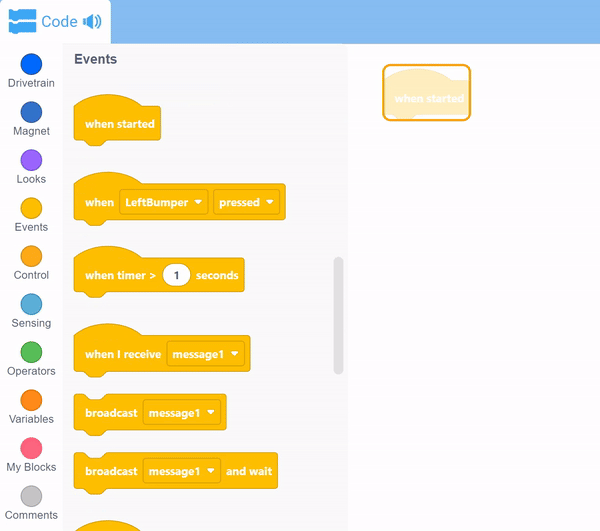 Keyboard Navigation in VEXcode IQ on Windows (Experimental) VEX Library