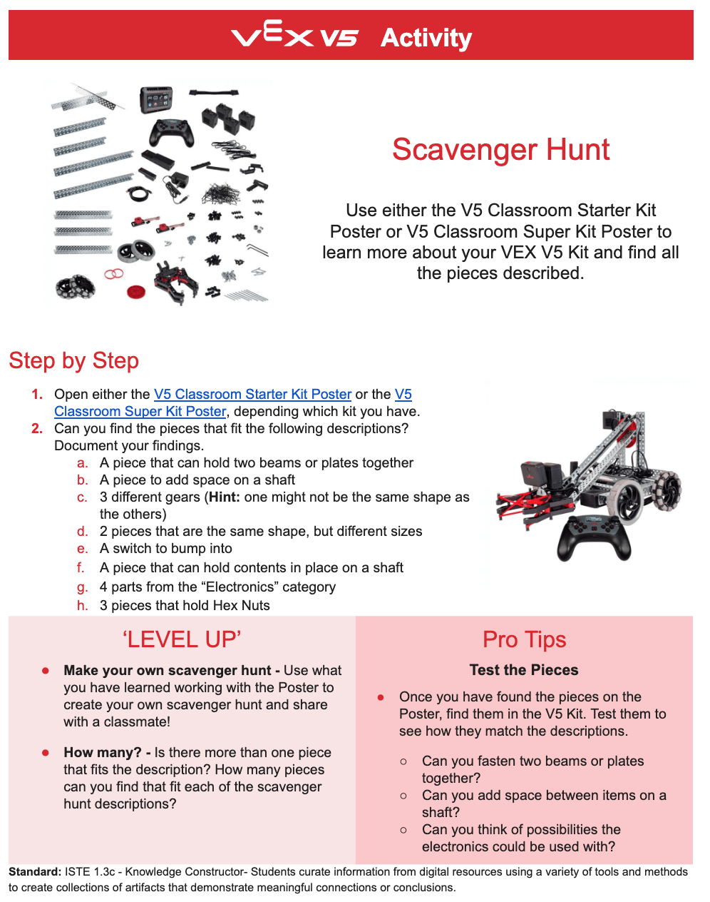 Using VEX V5 Activities in the Classroom – VEX Library