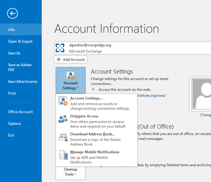 Updating the Global Address List (GAL) in Outlook for Windows