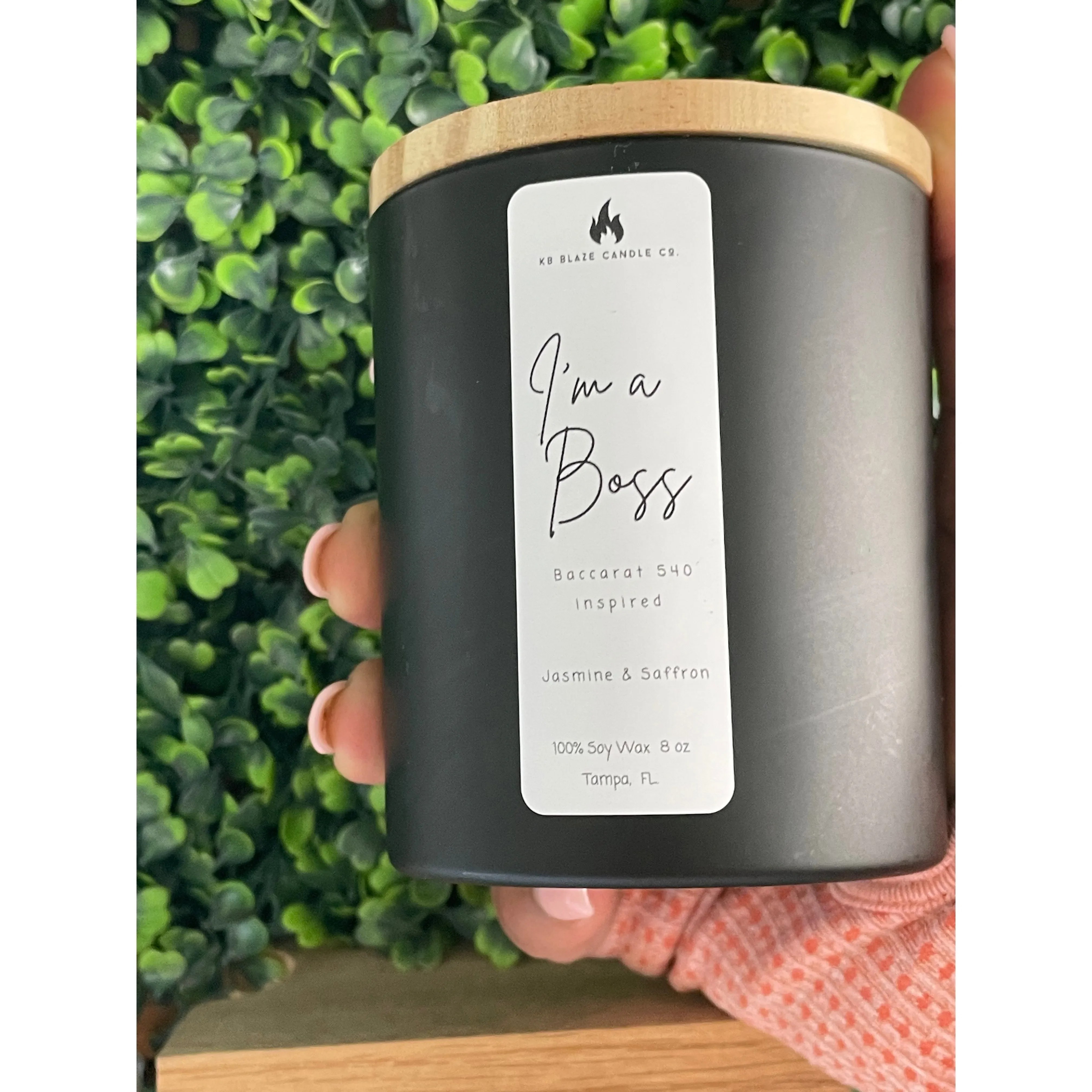 I'm a boss KB Blaze Candle Co.