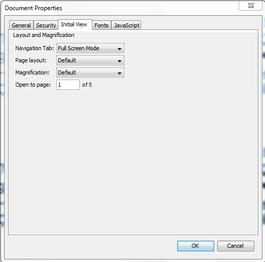 Set a document to open in full screen mode PDF Studio Knowledge Base