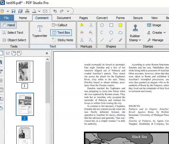 Rotating Text Boxes and Shape Annotations PDF Studio Knowledge Base