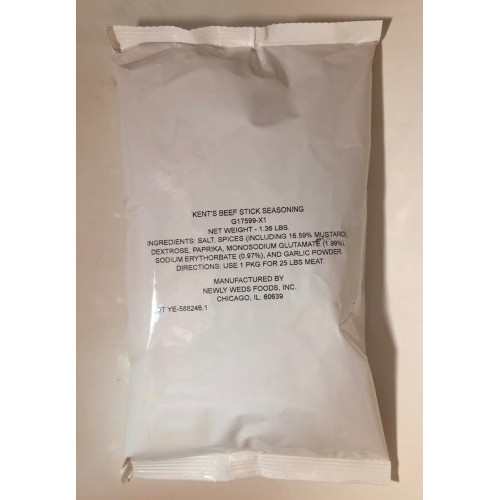 Kent Medium Beef Stick Seasoning G17599 Kent Butchers' Supply Co.