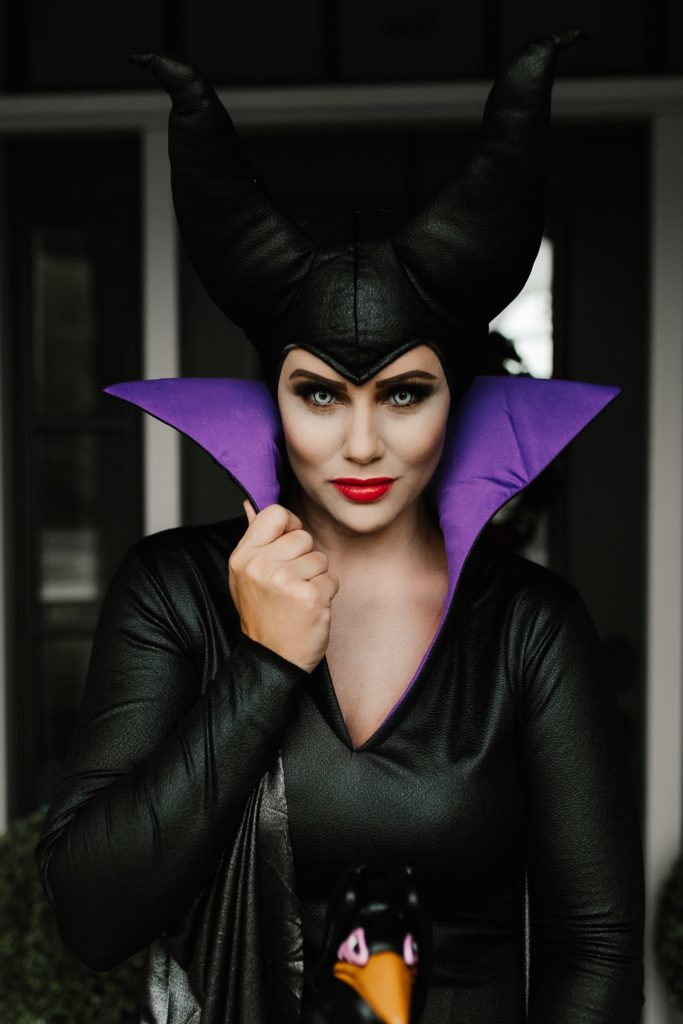 Maleficent Halloween Costume + Makeup KBStyled