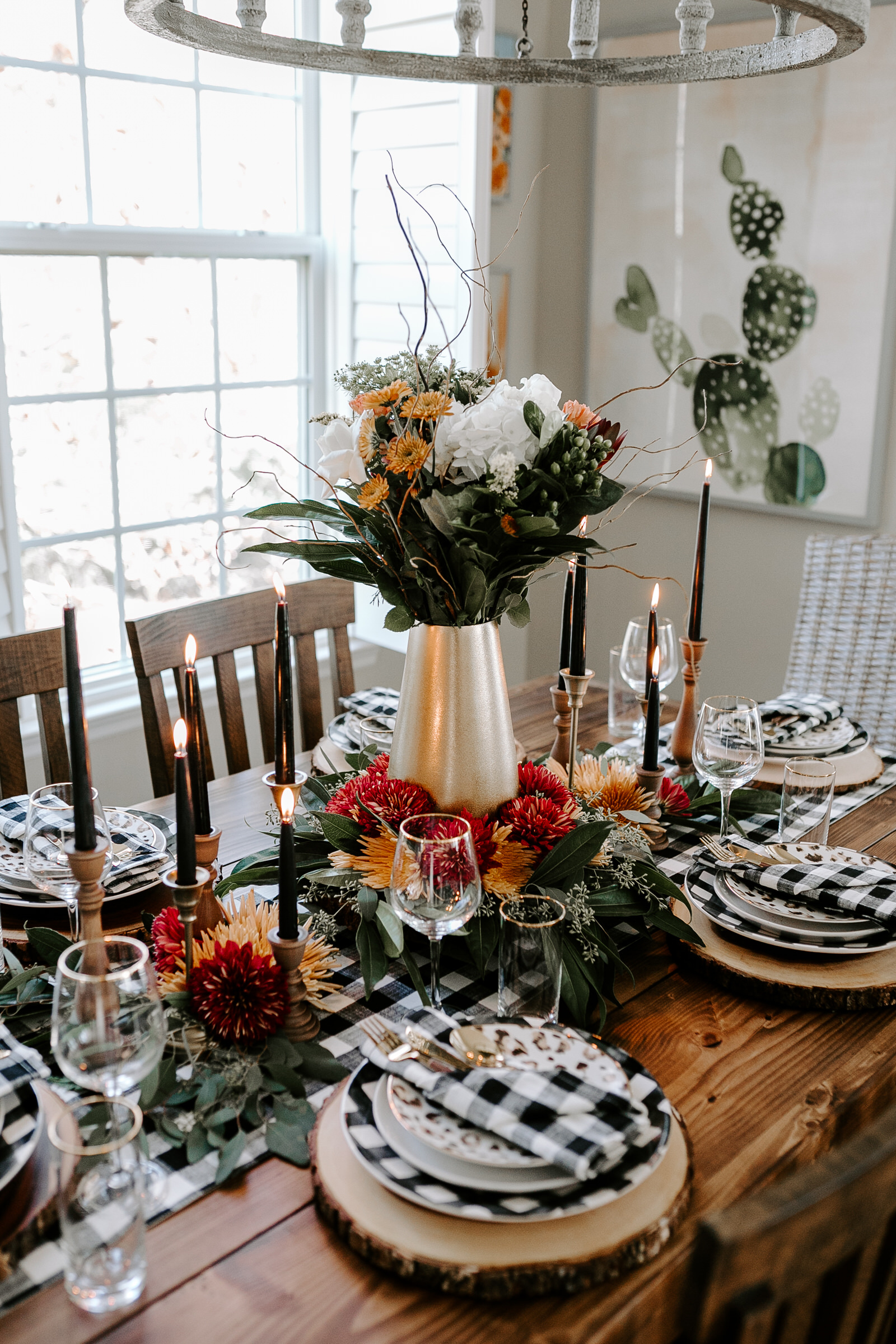 Buffalo Plaid Thanksgiving Tablescape KBStyled