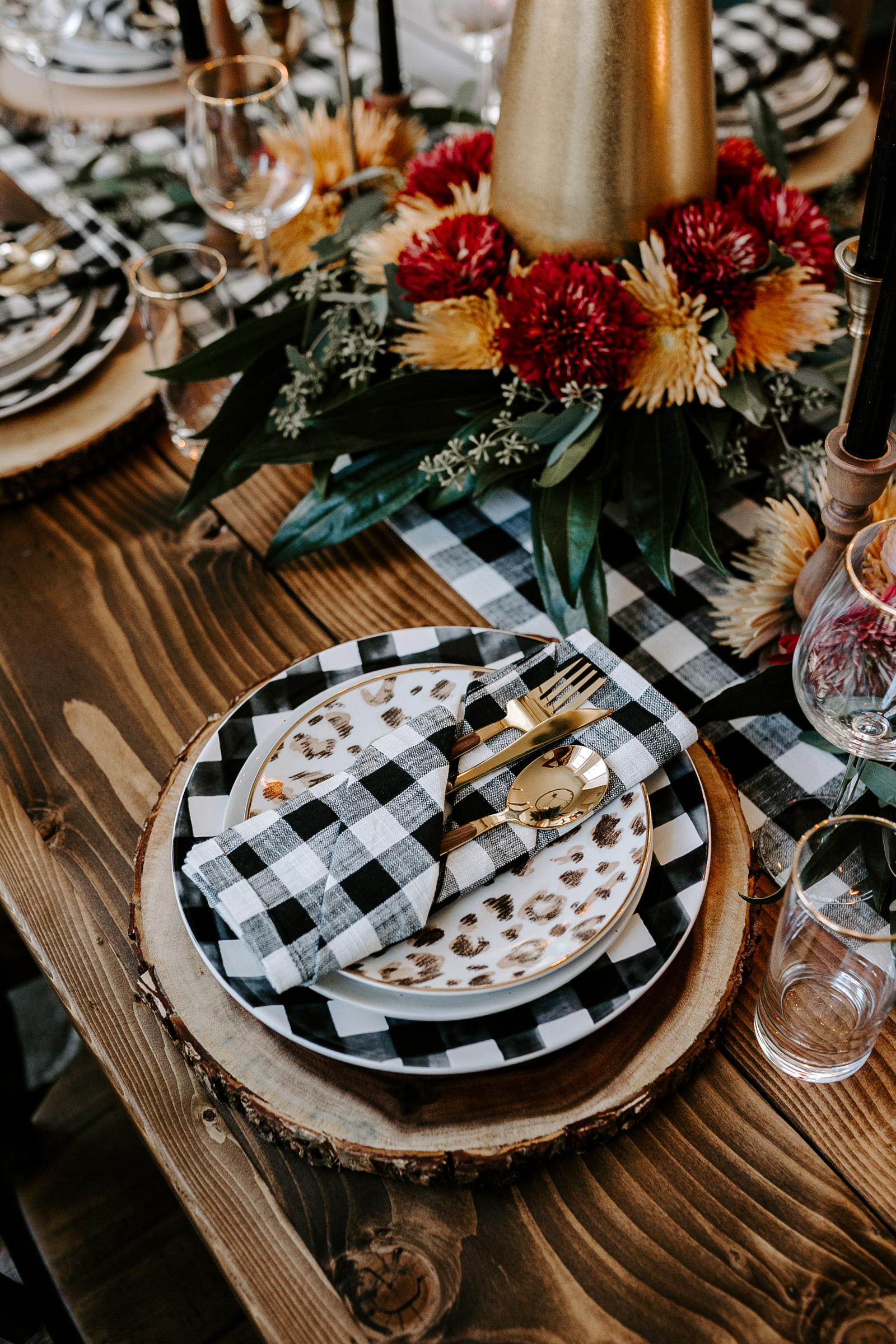 Buffalo Plaid Thanksgiving Tablescape KBStyled