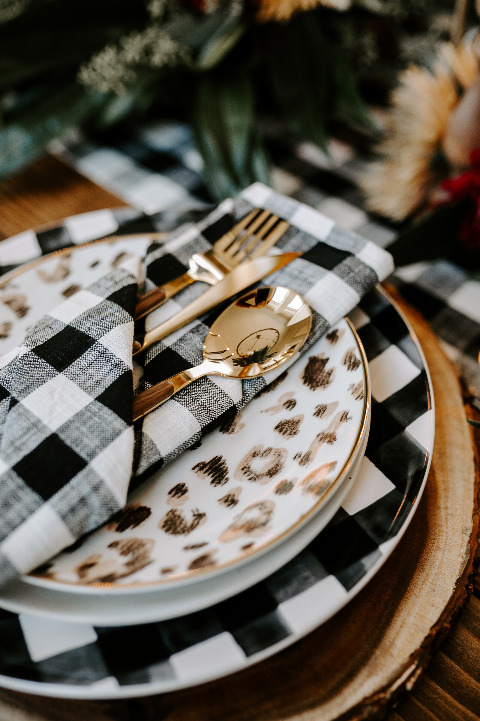 Buffalo Plaid Thanksgiving Tablescape KBStyled