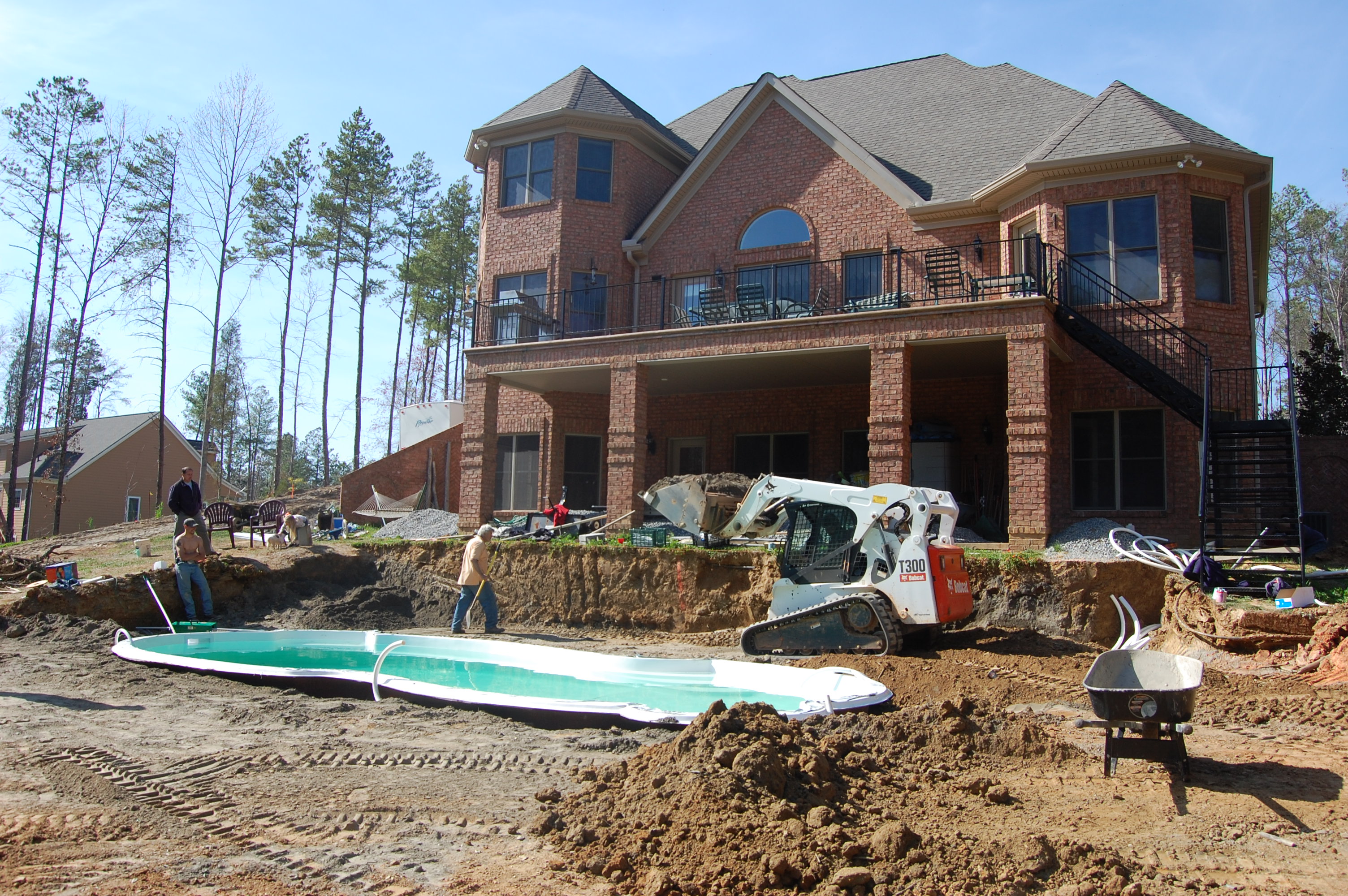 KBuilt Construction and Pools Fiberglass Swimming Pool Installation in