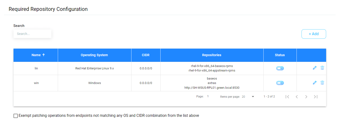 Endpoint Readiness Settings JetPatch