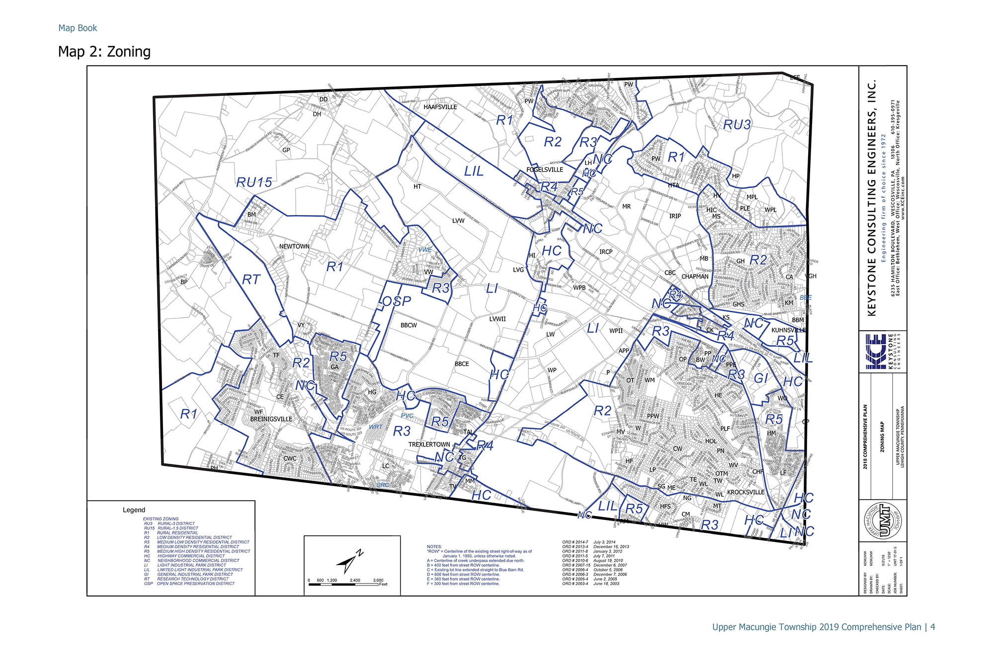 Comprehensive Plan Map Keystone Consulting Engineers