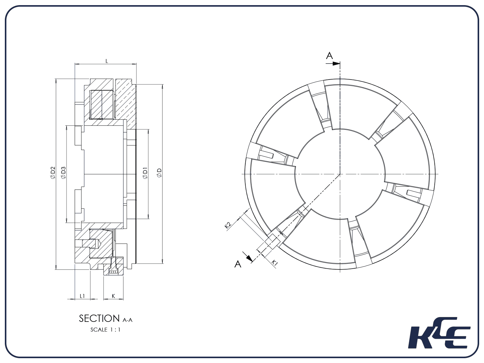 Equalising Thrust Bearing J Series KC Engineering Bearings Ltd.