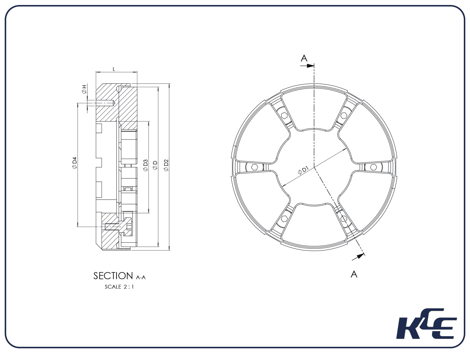 Tilt Pad Thrust Bearing M Series KC Engineering Bearings Ltd.