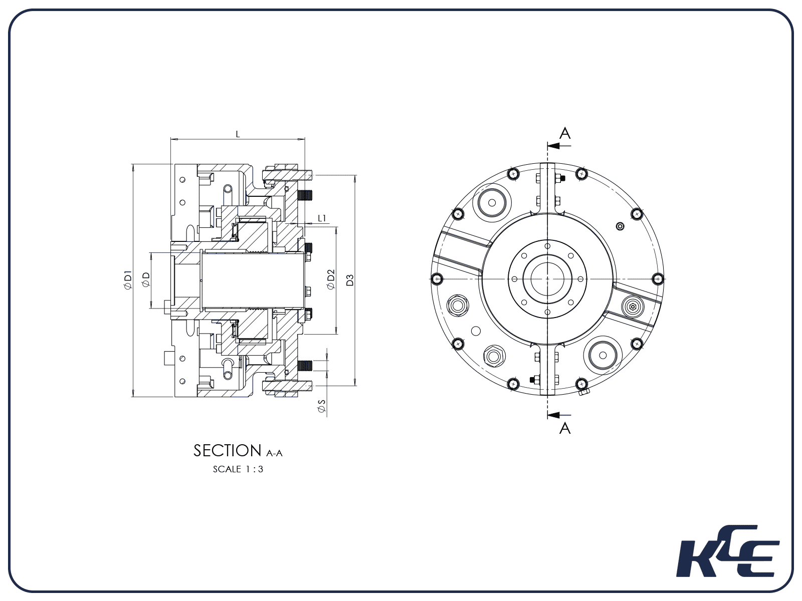 Vertical Thrust Bearing V Series KC Engineering Bearings Ltd.