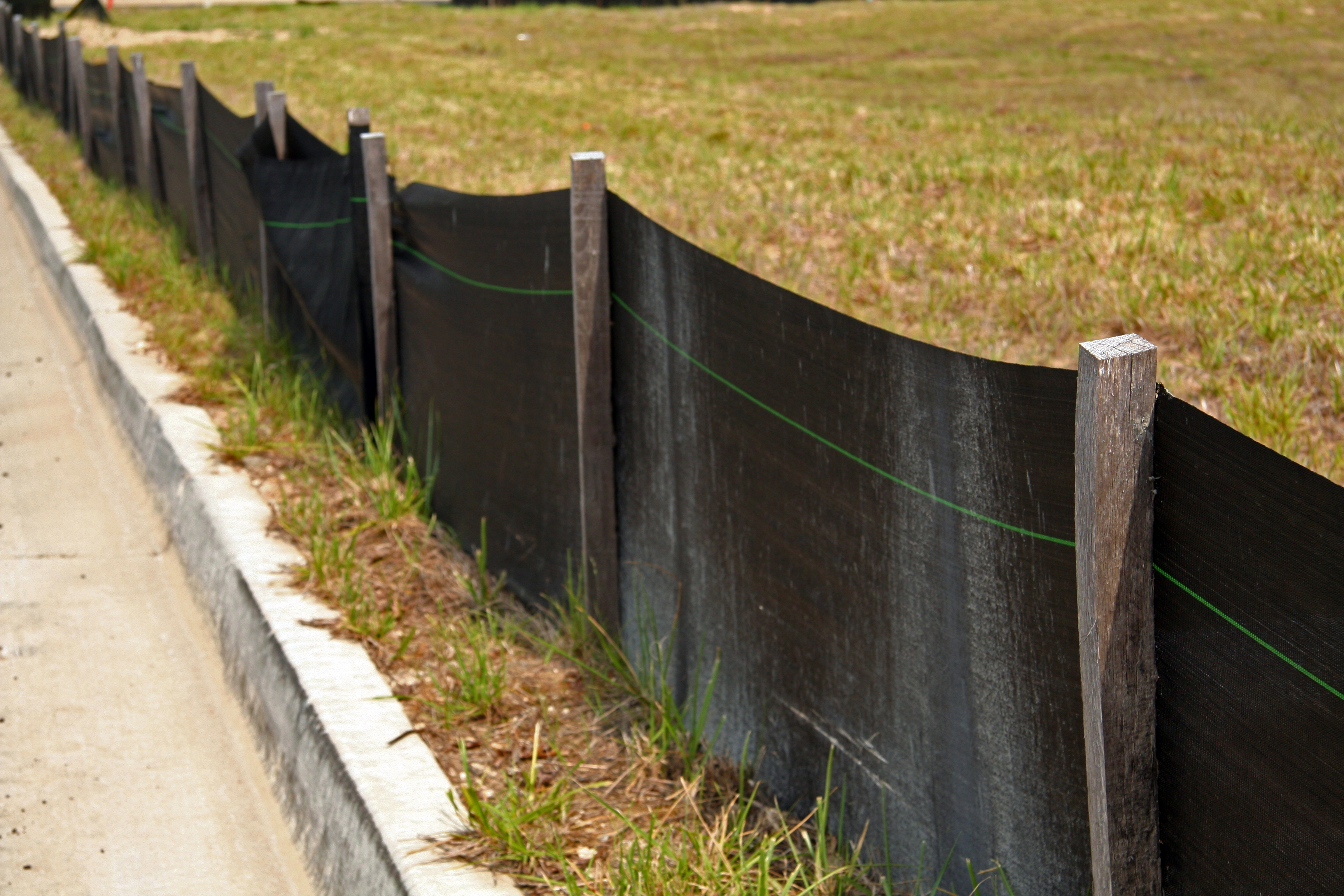 You know the black fence around a construction site…. NPDES