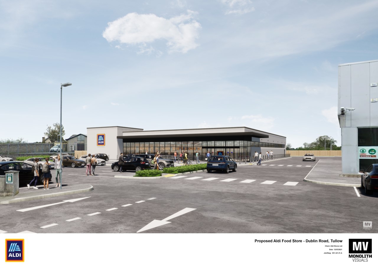 Revamp plans lodged for Aldi outlet in Tullow, Co Carlow