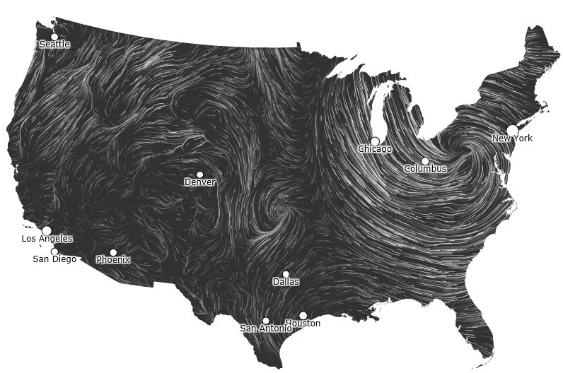 Hint Fm Wind Map Hint.FM&rsquo;s Wind Map Visualization KC MAPPING & GIS
