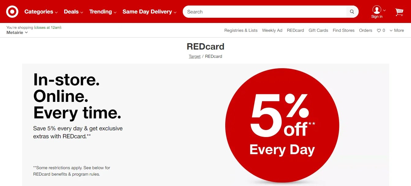 How To Apply Target RED Credit