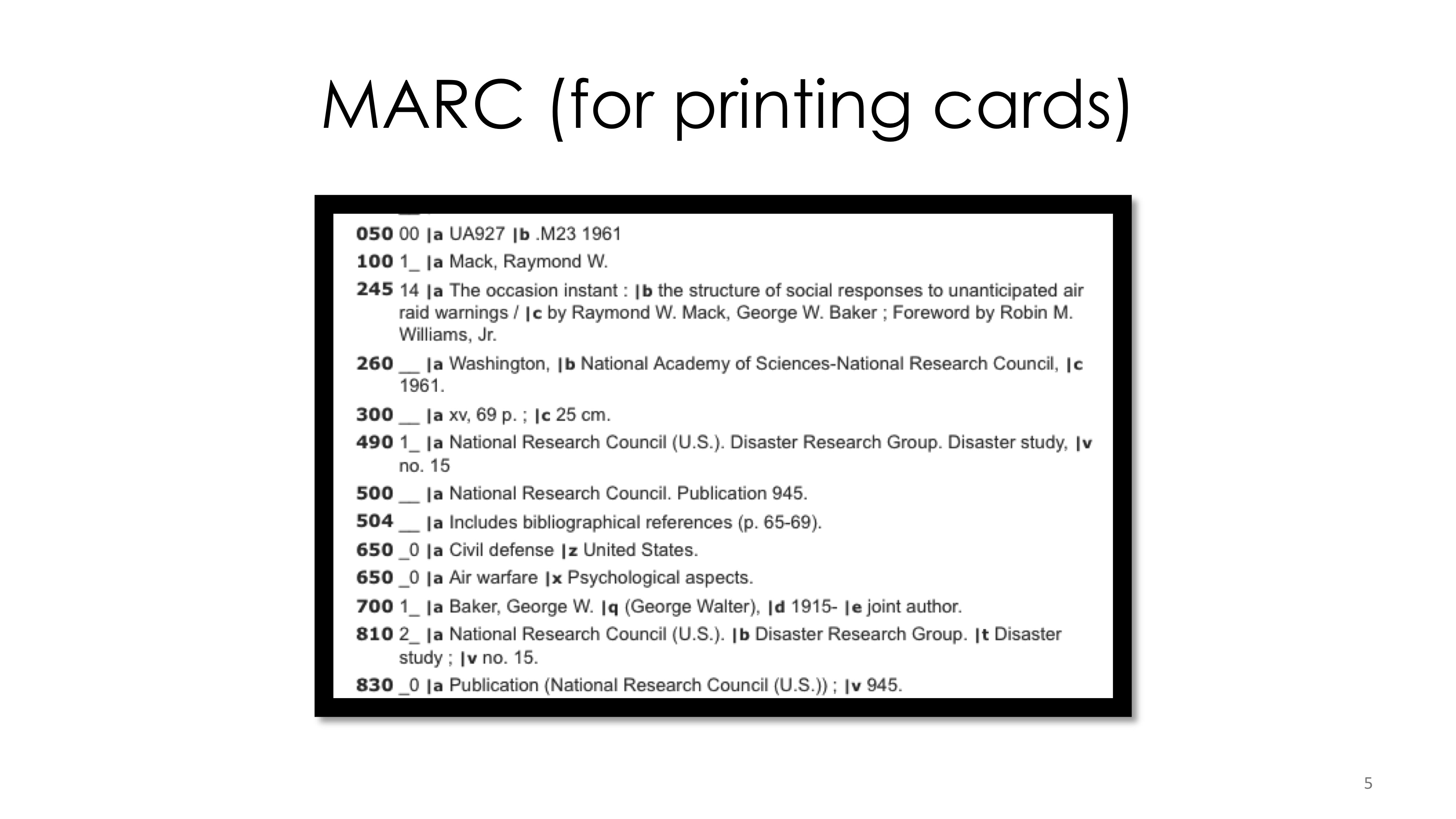 From Cards to Computers