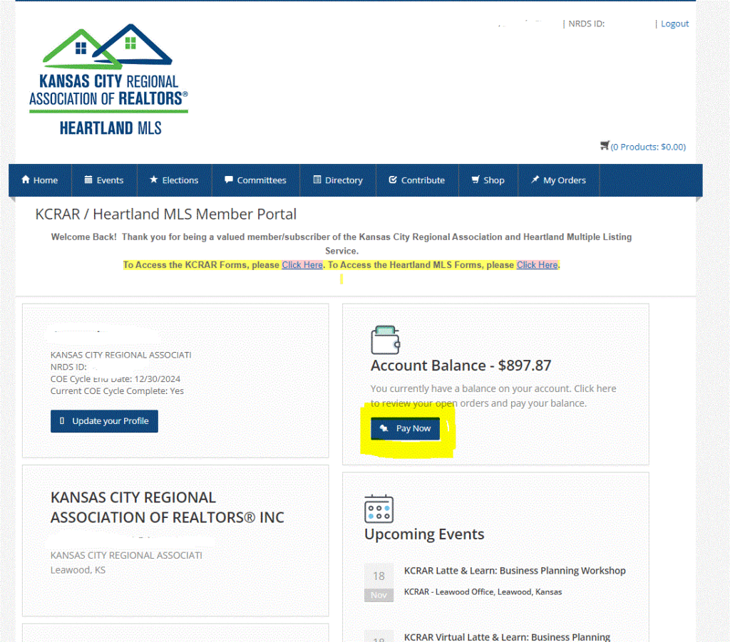 How to Pay Your KCRAR Dues Online Kansas City Regional Association of