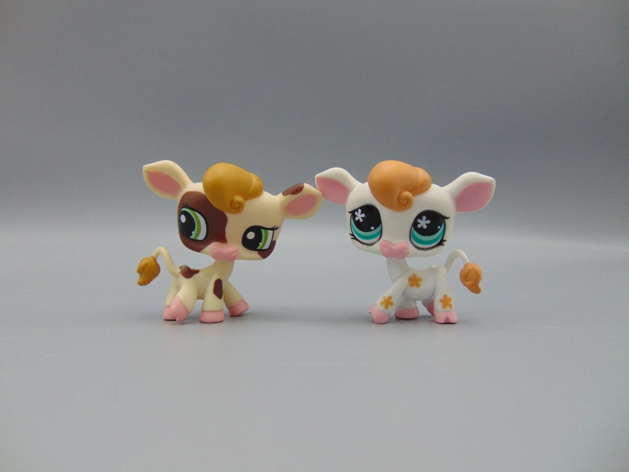 Littlest Pet Shop 877 1457 Pair of Cows LPS KC's Attic