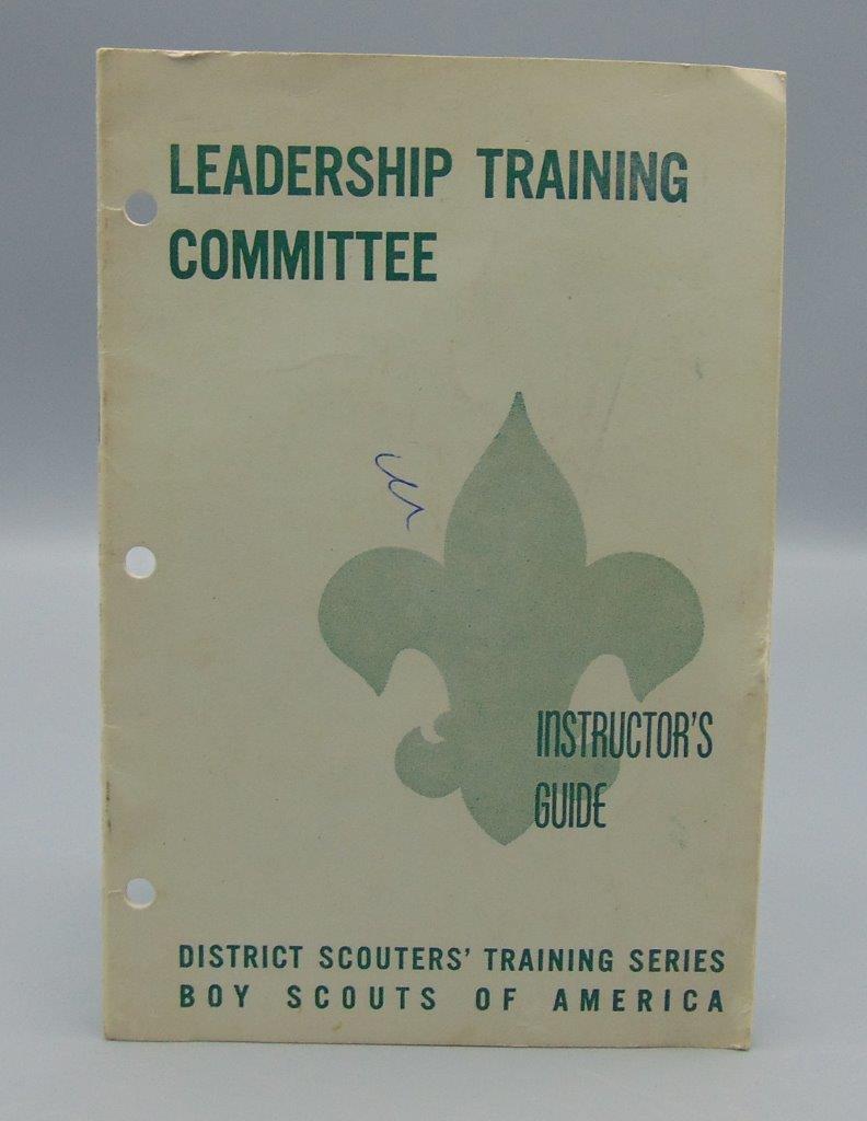 Leadership Training Committee Instructor's Guide Boy Scouts of America BSA 1957 KC's Attic