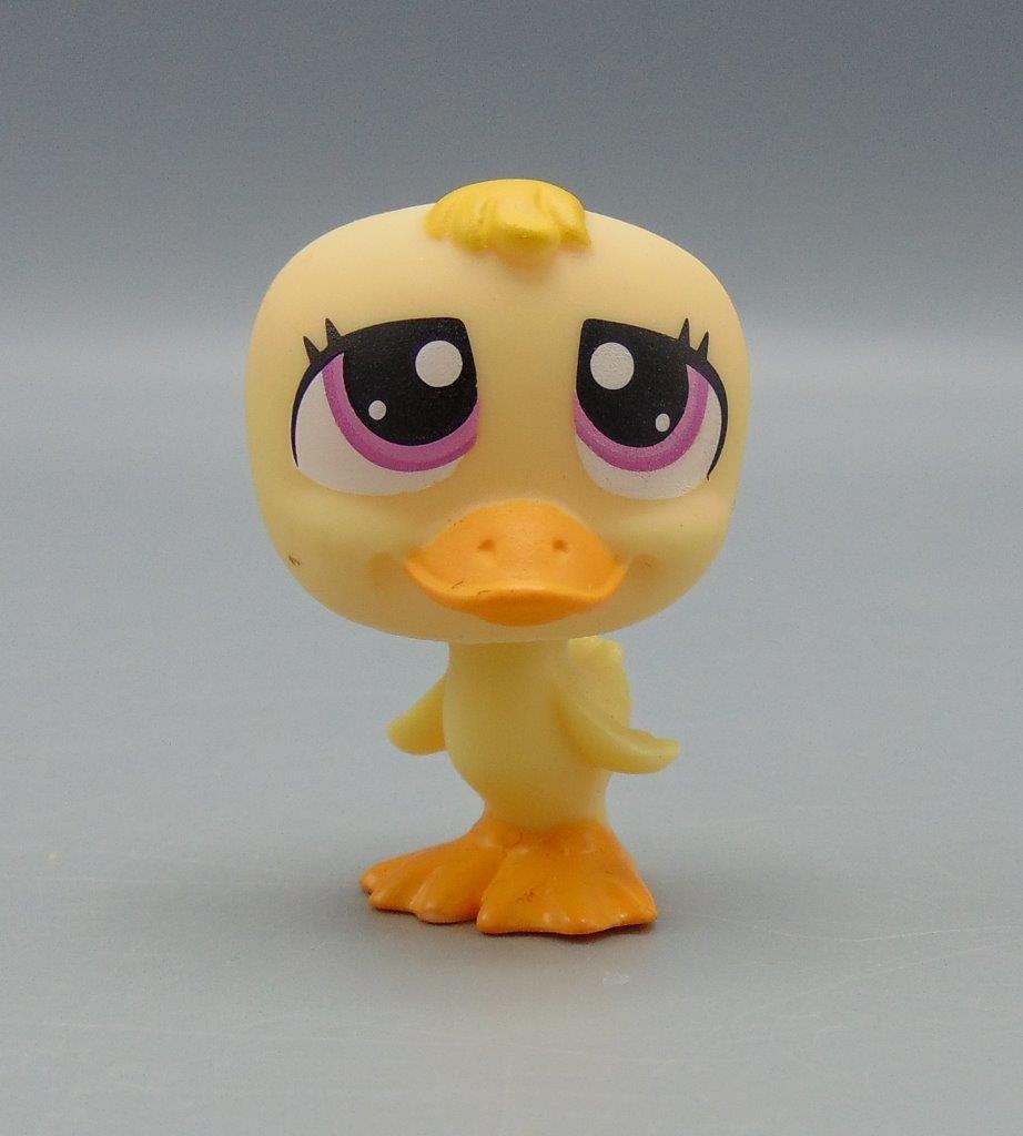 Littlest Pet Shop 1374 Yellow Duck with Large Purple Eyes LPS KC's Attic