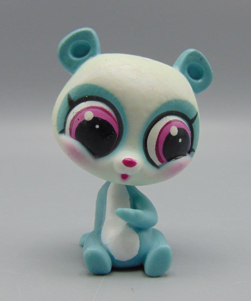 Littlest Pet Shop Pawsabilities Sally Zhen Blue/White Panda w/Pink Eyes