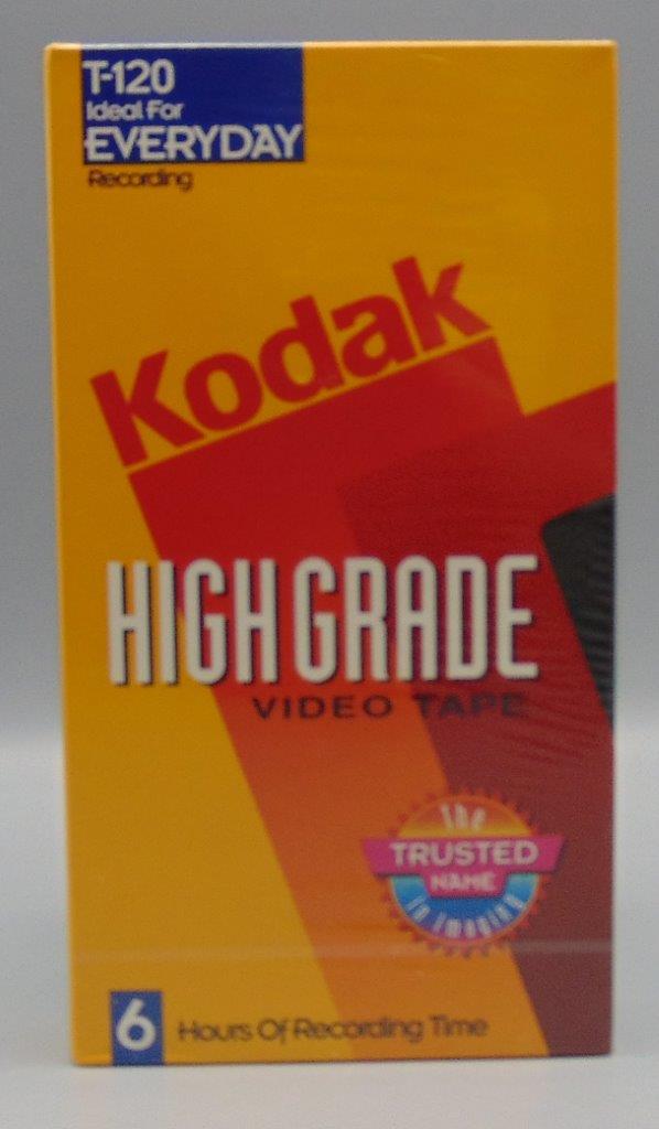 SEALED Kodak Video Cassette High Grade T120 KC's Attic