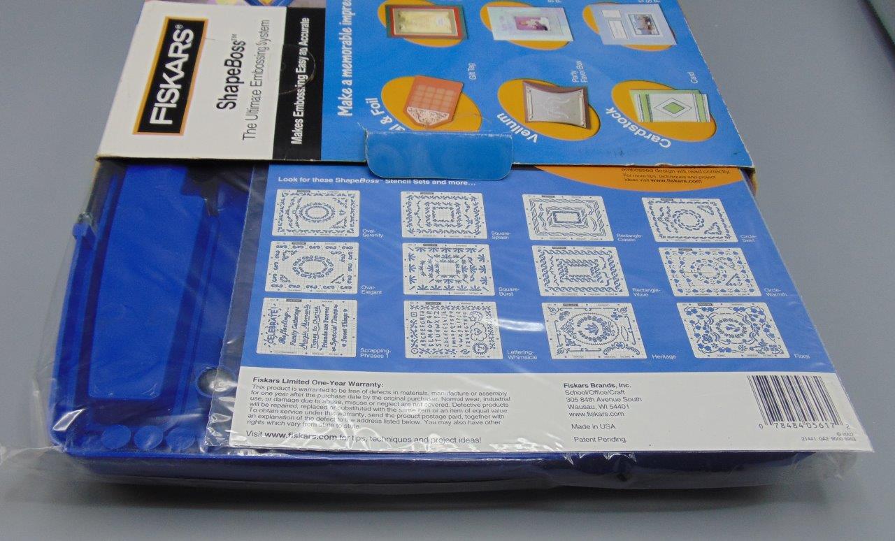 Fiskars Shapeboss The Ultimate Embossing System SEALED