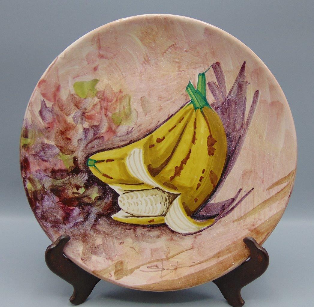 Peasant Village Pottery Hand Painted Italy PV 09504 10 1/8" Dinner