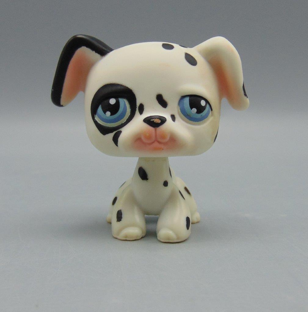 Littlest Pet Shop 44 Dalmatian Puppy Dog Blue Eyes LPS
