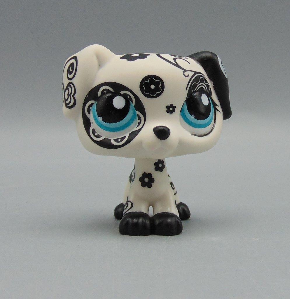 Littlest Pet Shop 1613 Dalmatian Puppy Dog Blue Eyes LPS