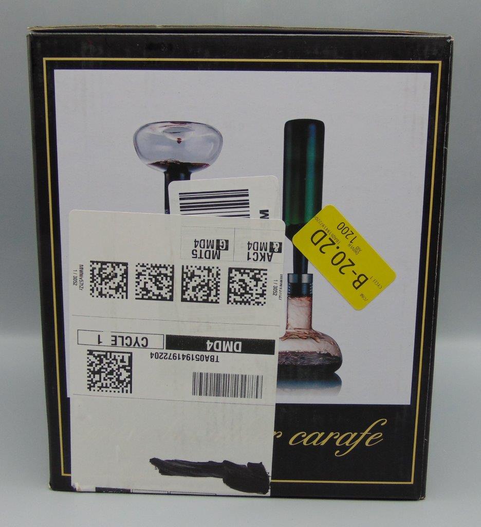 YouYah Wine Decanter Breather Drying Stand Stopper