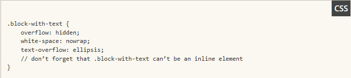 Applying an ellipsis to multiline text