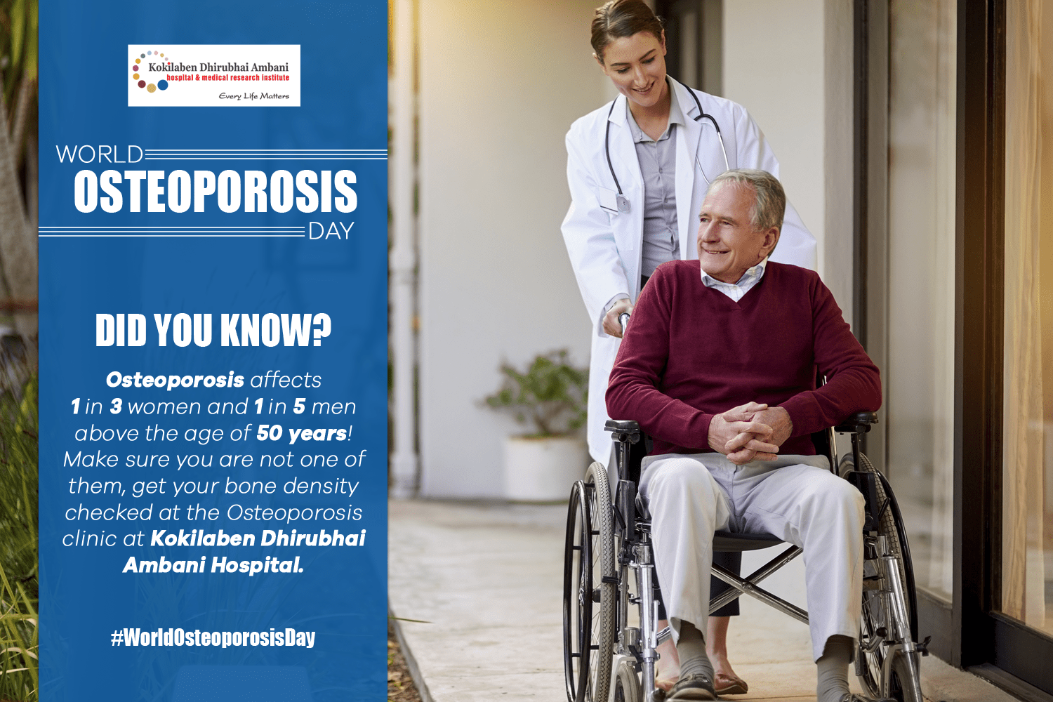 World Osteoporosis Day Health Tips from Kokilaben Hospital