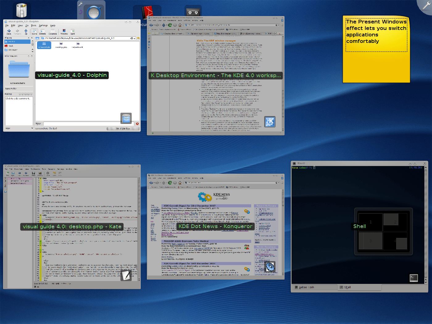 KDE 4.0 Visual Guide Desktop KDE Community