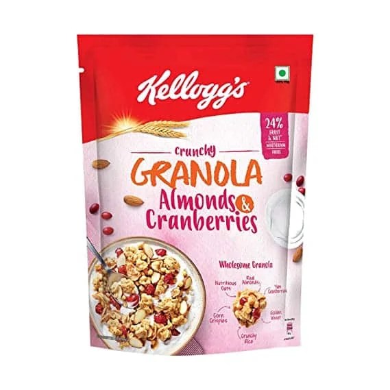 Kellogg's Crunchy Granola Almonds Cranberries 460gm Price