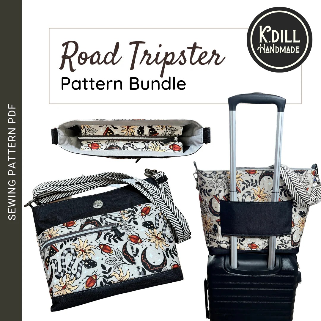 Road Tripster Tote BUNDLE (PDF Pattern) K.dill Handmade