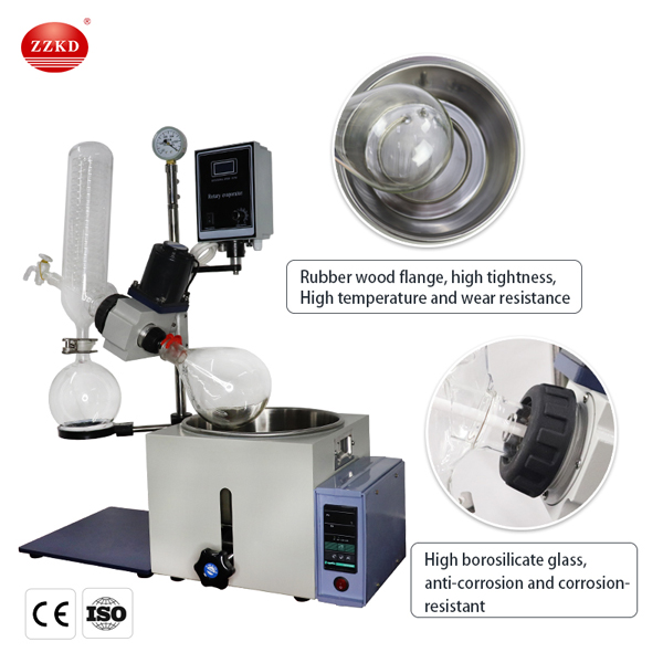 Rotary Evaporator With Chiller And Vacuum Pump