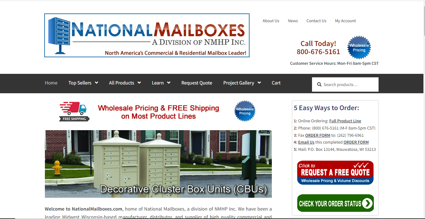 Top 50 Mailbox Manufacturer and Brand in North America