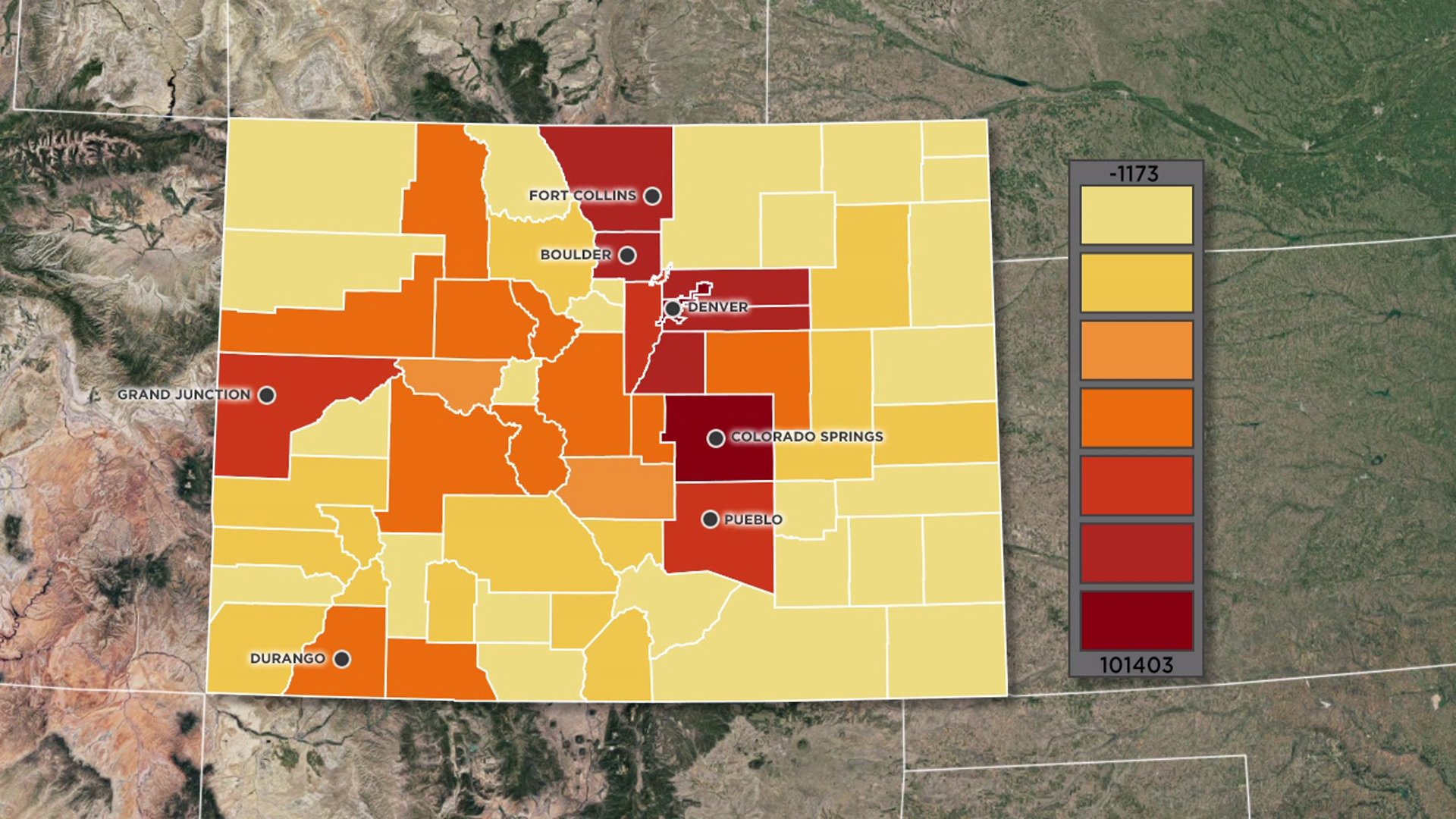Census estimates reveal more than 70,000 people moved to Colorado in