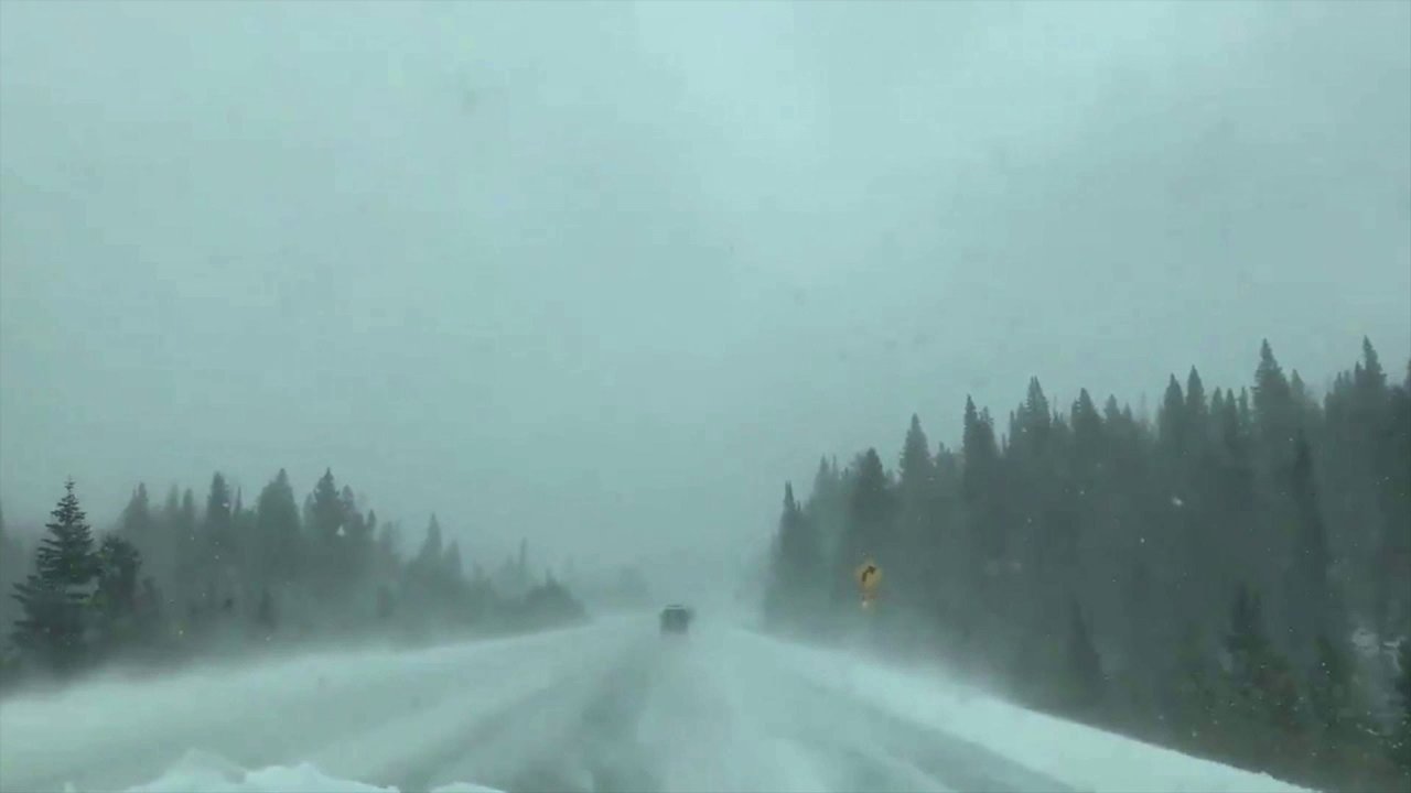 Caught on Camera Blowing snow on Rabbit Ears Pass FOX31 Denver
