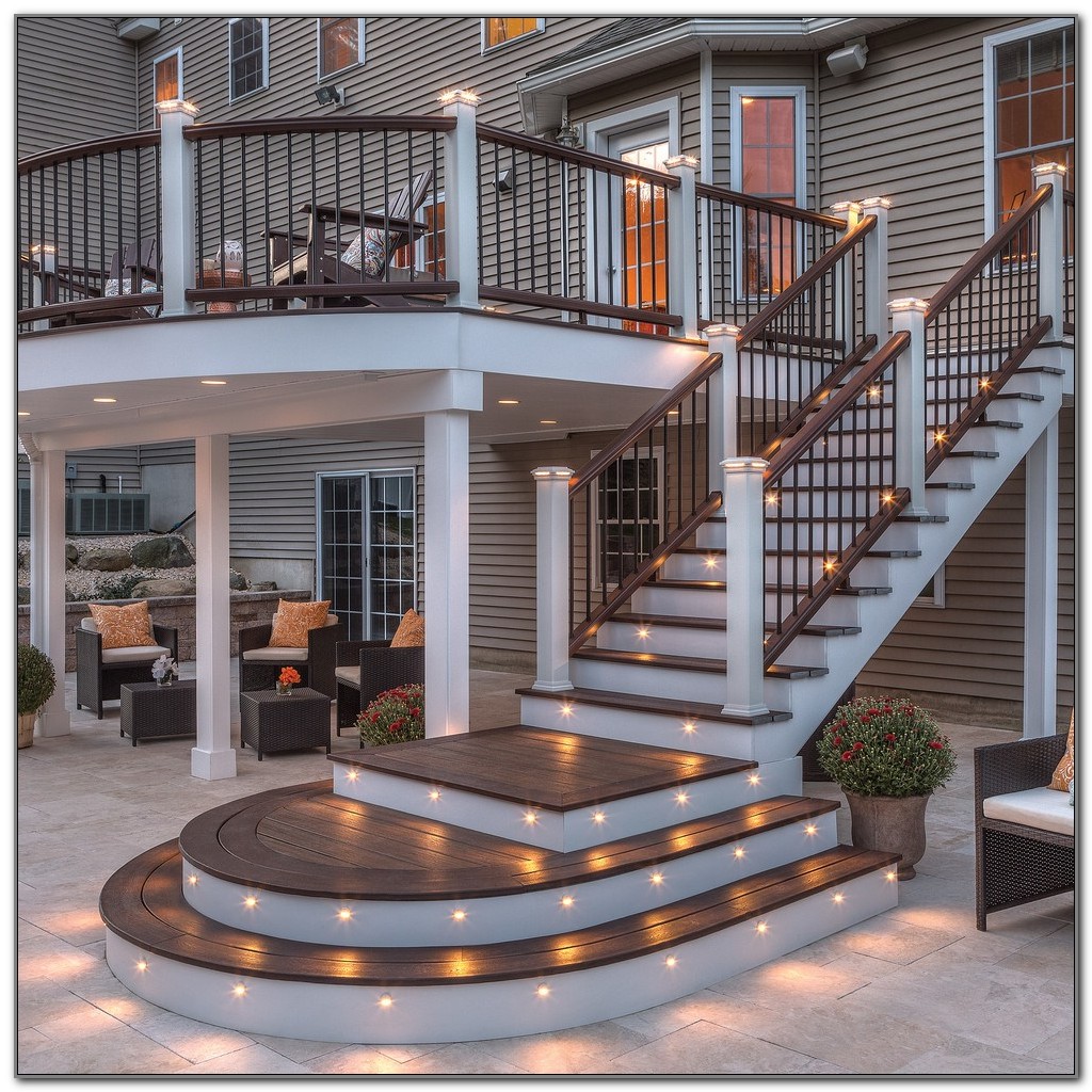 Under Rail Deck Lighting Ideas