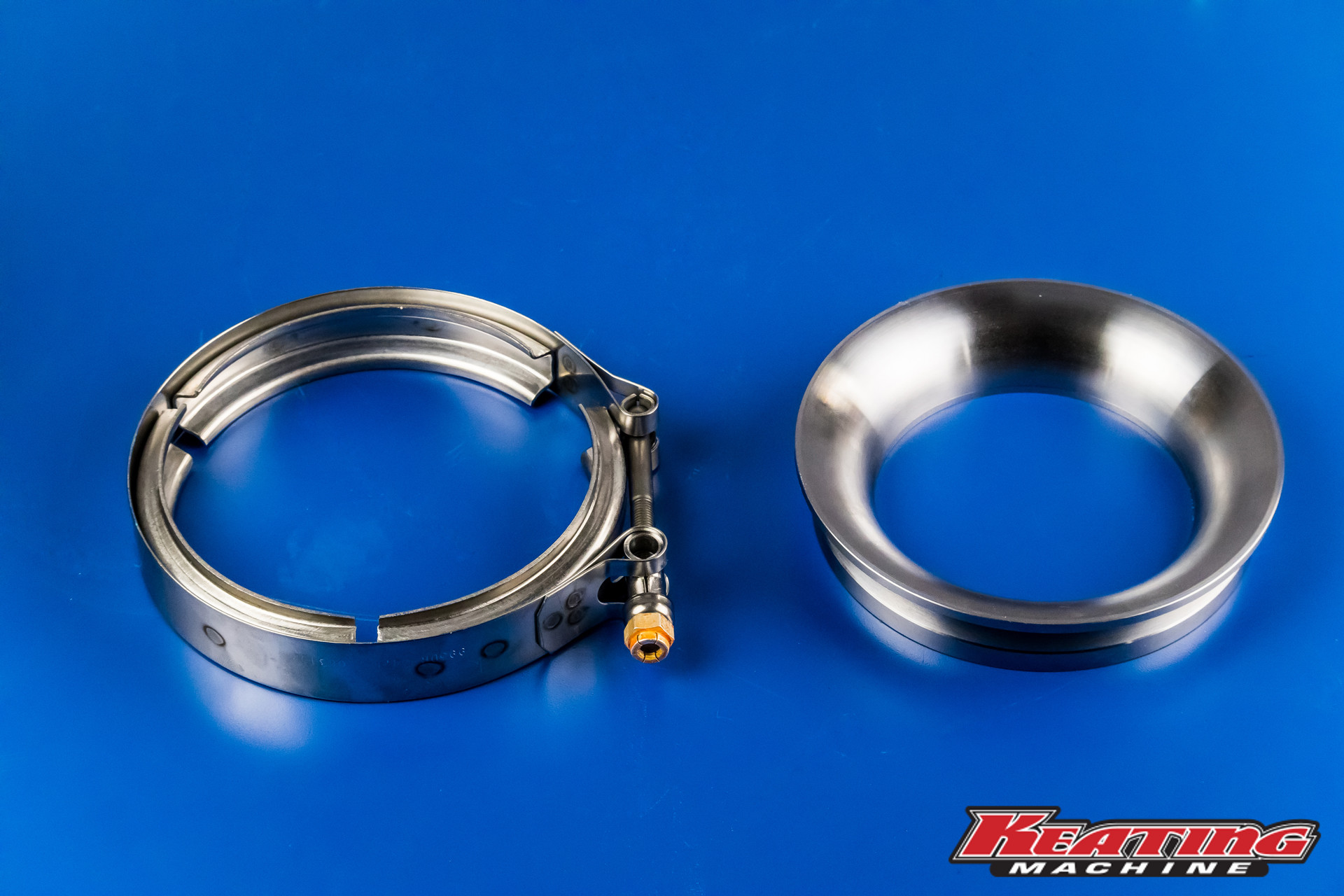 S400 T4 Housing 4.62″ Half Marmon Exhaust Vband Flange & Clamp Keating Machine, Inc.