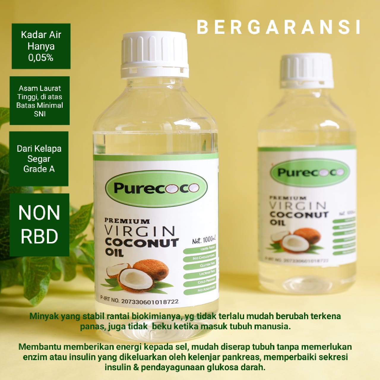 Virgin Coconut Oil (VCO) 500ml KedaiSehat