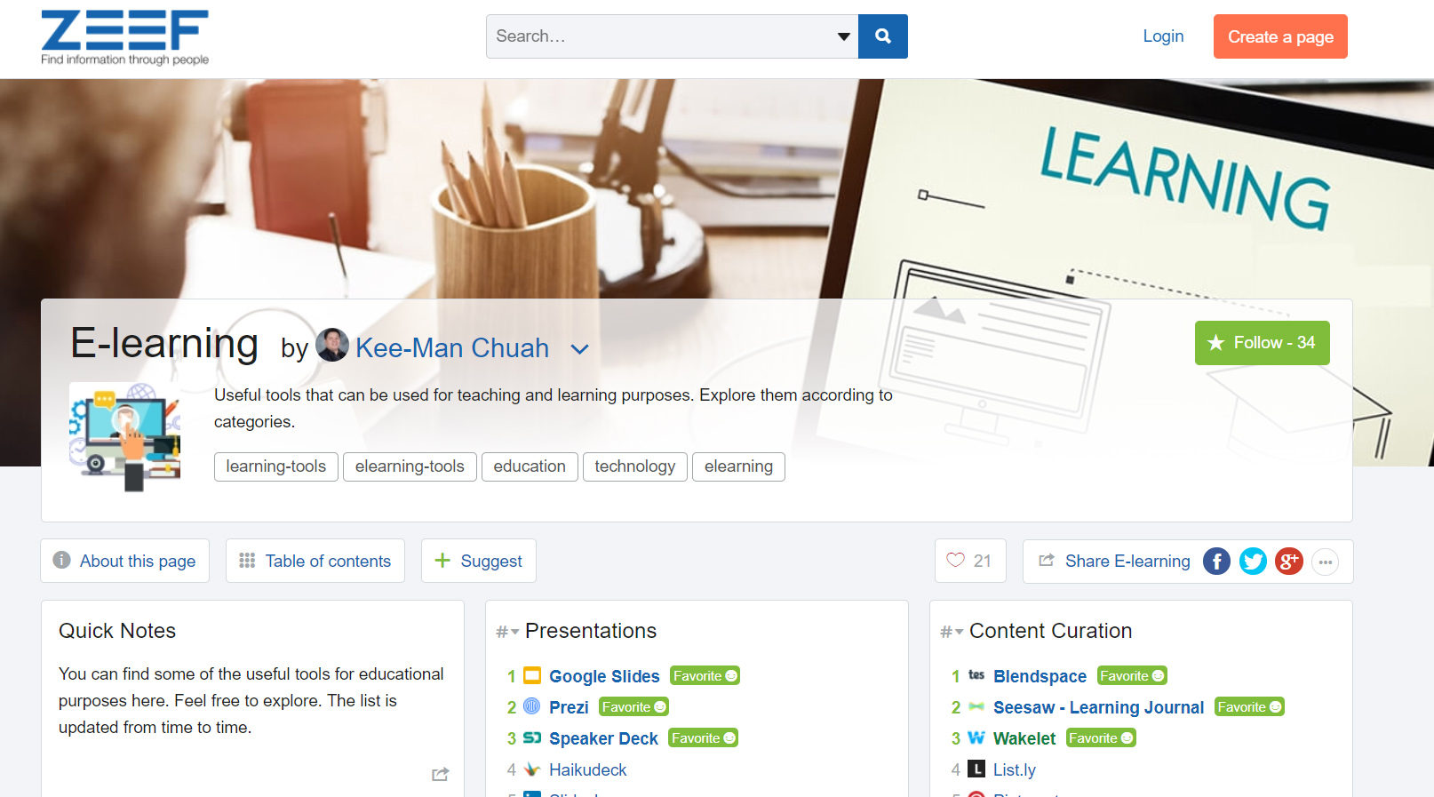 List of Useful ELearning Tools
