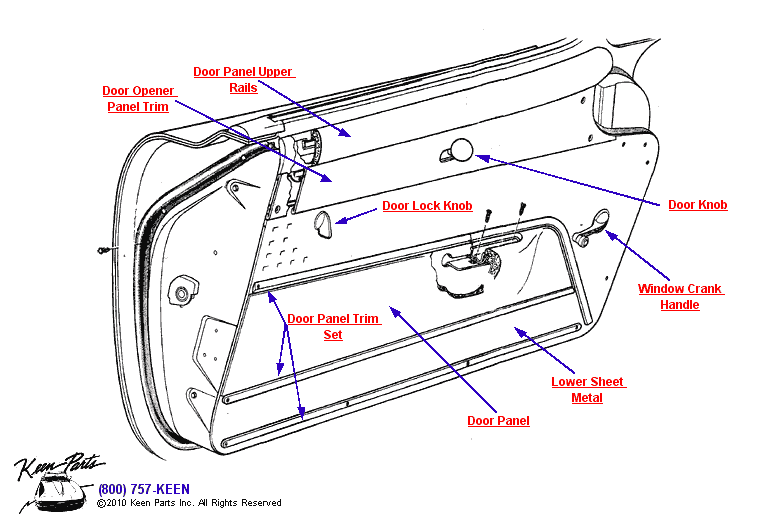 Keen Corvette Parts Diagrams